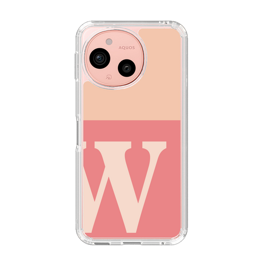 Slim Protection Case［ Original - initial two tone - W pink ］