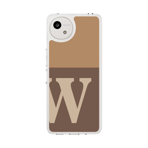 Slim Protection Case［ Original - initial two tone - W brown ］