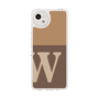 Slim Protection Case［ Original - initial two tone - W brown ］
