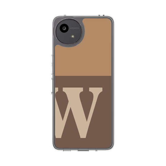 Slim Protection Case［ Original - initial two tone - W brown ］