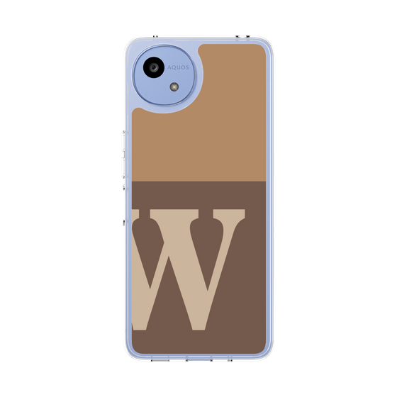 Slim Protection Case［ Original - initial two tone - W brown ］