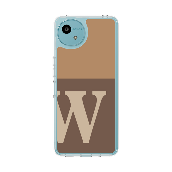 Slim Protection Case［ Original - initial two tone - W brown ］