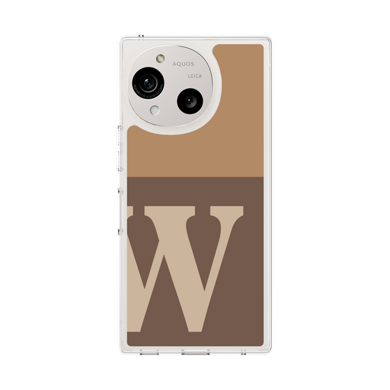Slim Protection Case［ Original - initial two tone - W brown ］
