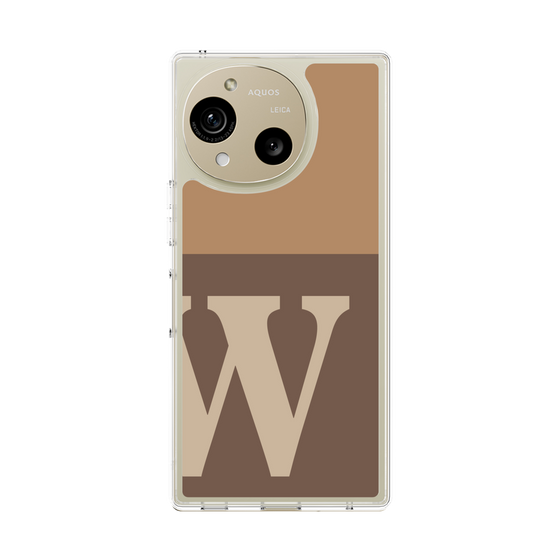 Slim Protection Case［ Original - initial two tone - W brown ］