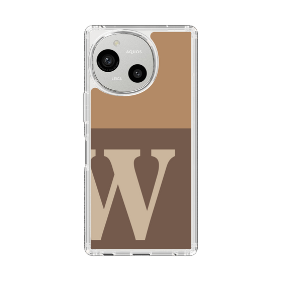 Slim Protection Case［ Original - initial two tone - W brown ］