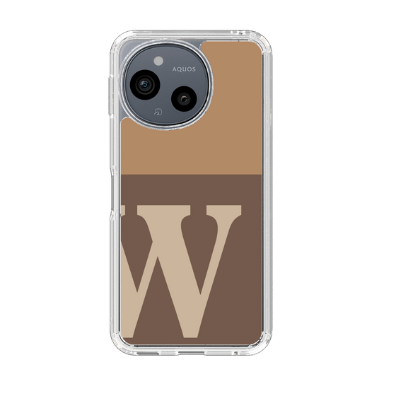 Slim Protection Case［ Original - initial two tone - W brown ］