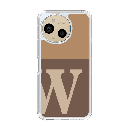Slim Protection Case［ Original - initial two tone - W brown ］