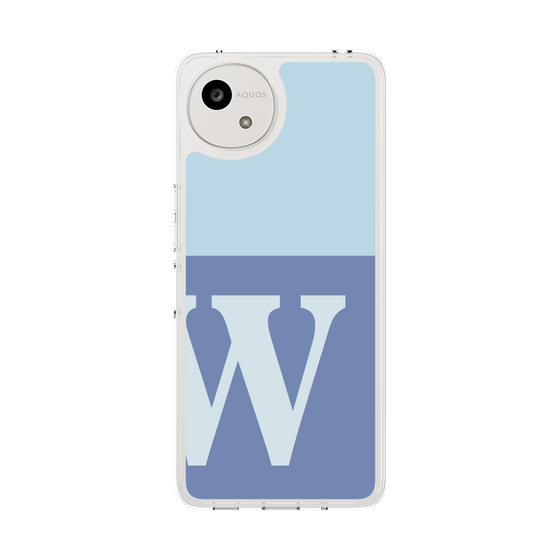 Slim Protection Case［ Original - initial two tone - W blue ］