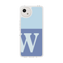 Slim Protection Case［ Original - initial two tone - W blue ］