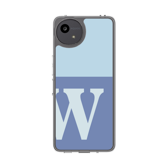 Slim Protection Case［ Original - initial two tone - W blue ］