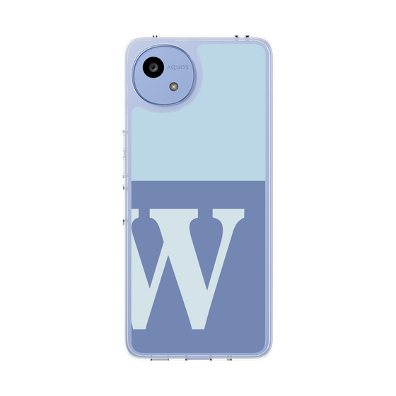 Slim Protection Case［ Original - initial two tone - W blue ］