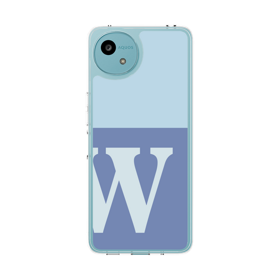 Slim Protection Case［ Original - initial two tone - W blue ］