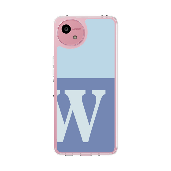Slim Protection Case［ Original - initial two tone - W blue ］