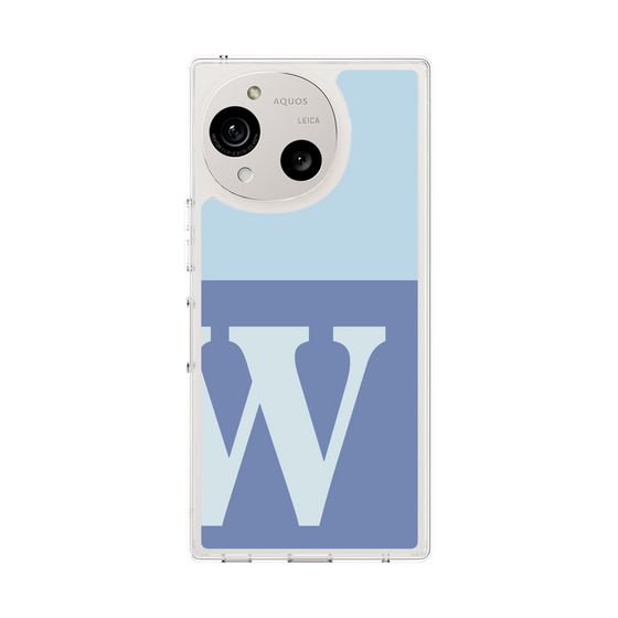 Slim Protection Case［ Original - initial two tone - W blue ］