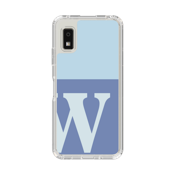 Slim Protection Case［ Original - initial two tone - W blue ］