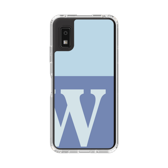 Slim Protection Case［ Original - initial two tone - W blue ］