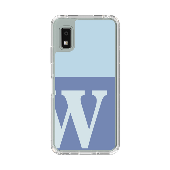 Slim Protection Case［ Original - initial two tone - W blue ］