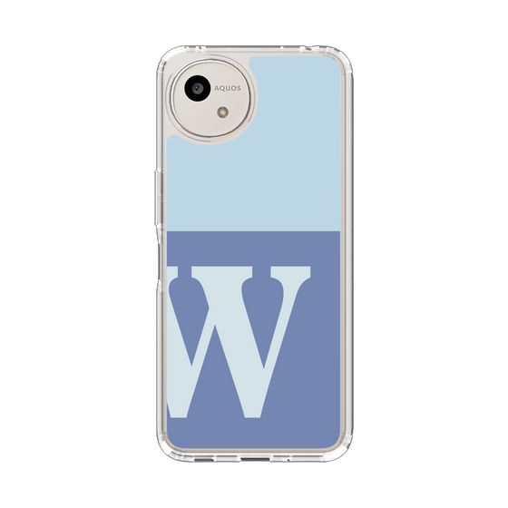 Slim Protection Case［ Original - initial two tone - W blue ］