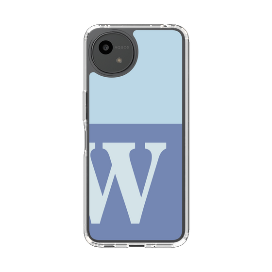 Slim Protection Case［ Original - initial two tone - W blue ］
