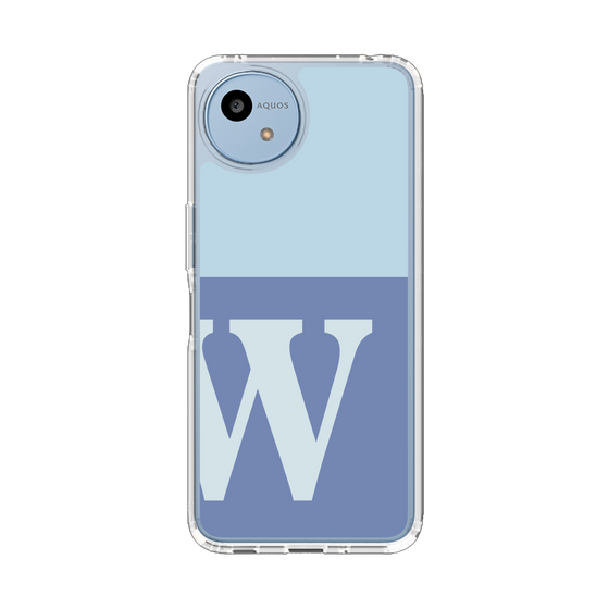 Slim Protection Case［ Original - initial two tone - W blue ］