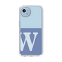 Slim Protection Case［ Original - initial two tone - W blue ］