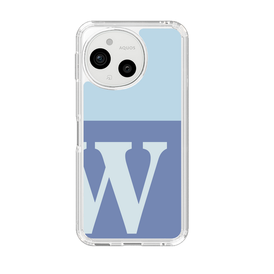 Slim Protection Case［ Original - initial two tone - W blue ］