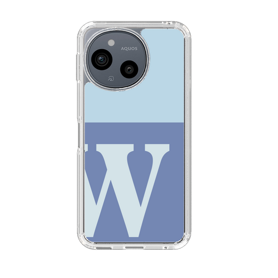 Slim Protection Case［ Original - initial two tone - W blue ］