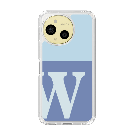 Slim Protection Case［ Original - initial two tone - W blue ］