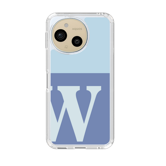 Slim Protection Case［ Original - initial two tone - W blue ］