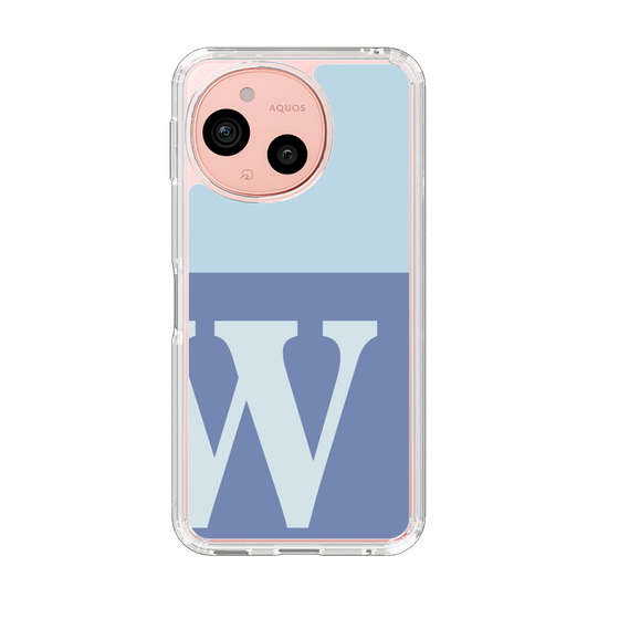 Slim Protection Case［ Original - initial two tone - W blue ］