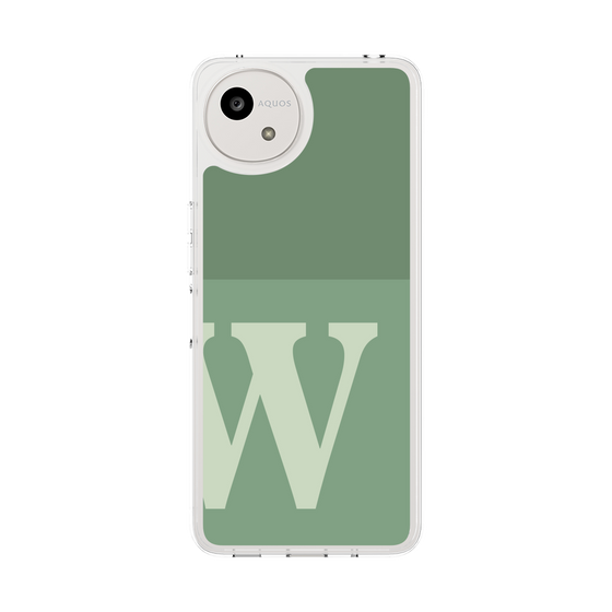 Slim Protection Case［ Original - initial two tone - W green ］