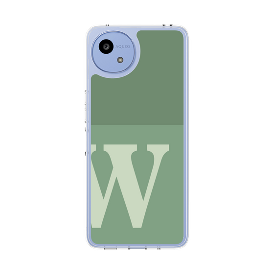 Slim Protection Case［ Original - initial two tone - W green ］