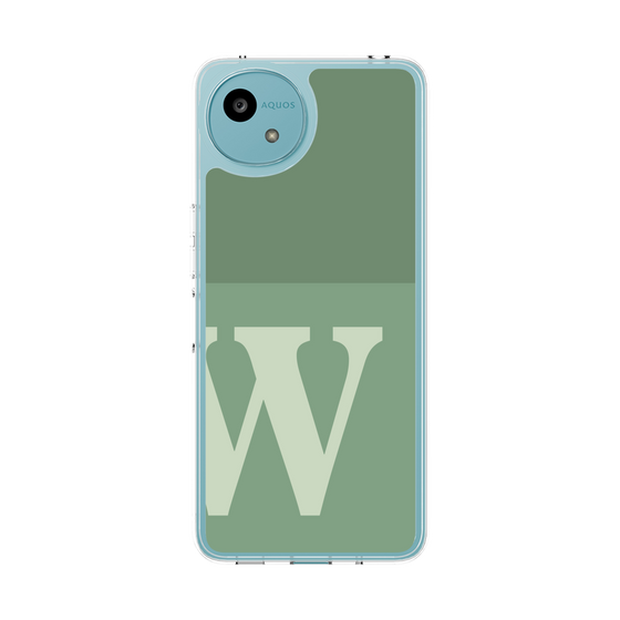 Slim Protection Case［ Original - initial two tone - W green ］