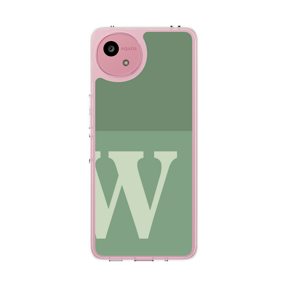 Slim Protection Case［ Original - initial two tone - W green ］