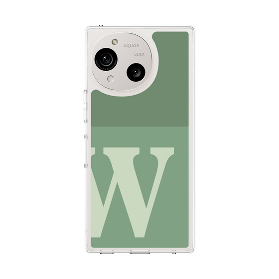 Slim Protection Case［ Original - initial two tone - W green ］