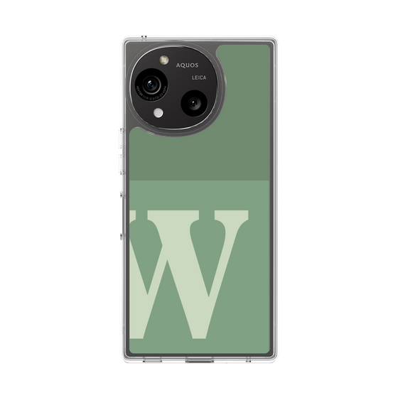 Slim Protection Case［ Original - initial two tone - W green ］