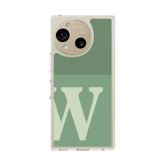 Slim Protection Case［ Original - initial two tone - W green ］