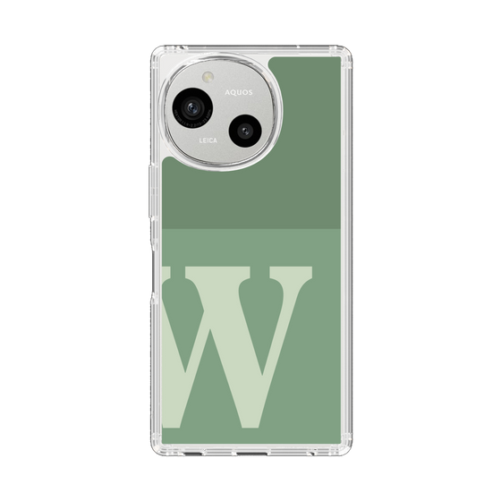 Slim Protection Case［ Original - initial two tone - W green ］