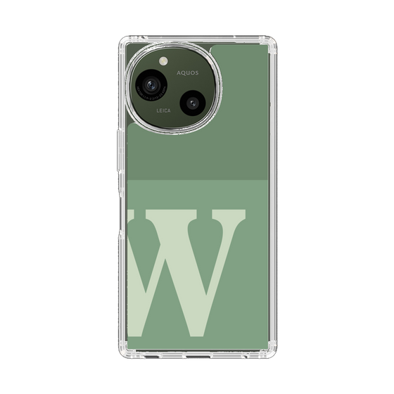 Slim Protection Case［ Original - initial two tone - W green ］