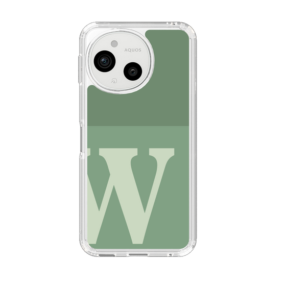 Slim Protection Case［ Original - initial two tone - W green ］