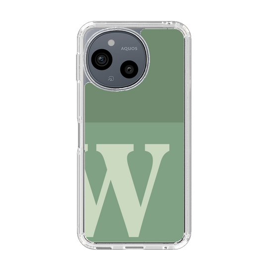 Slim Protection Case［ Original - initial two tone - W green ］