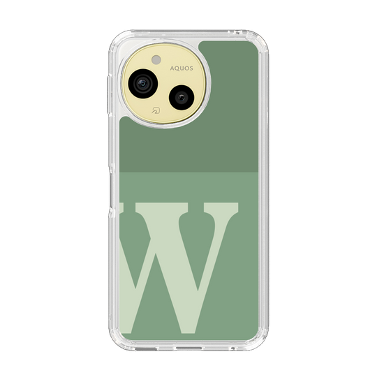Slim Protection Case［ Original - initial two tone - W green ］