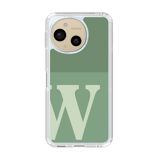 Slim Protection Case［ Original - initial two tone - W green ］