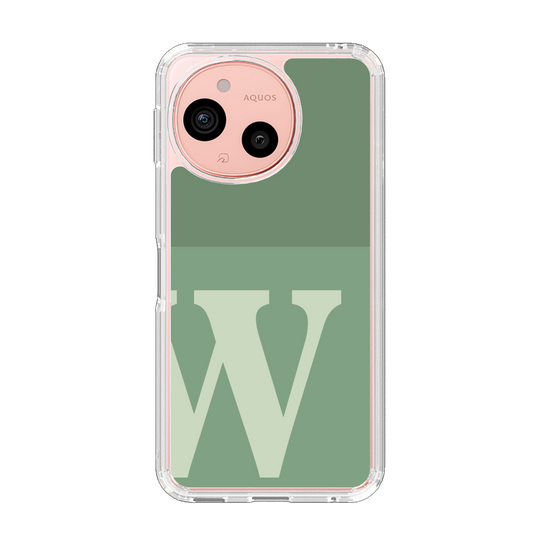 Slim Protection Case［ Original - initial two tone - W green ］