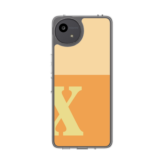 Slim Protection Case［ Original - initial two tone - X orange ］