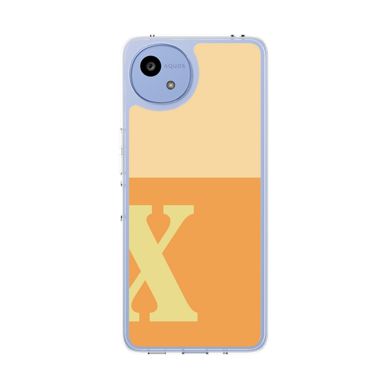 Slim Protection Case［ Original - initial two tone - X orange ］