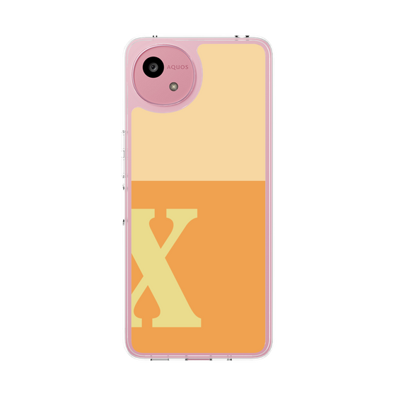 Slim Protection Case［ Original - initial two tone - X orange ］