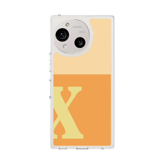 Slim Protection Case［ Original - initial two tone - X orange ］