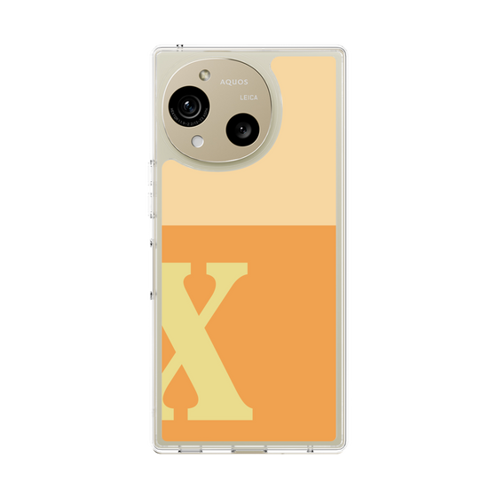 Slim Protection Case［ Original - initial two tone - X orange ］