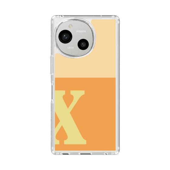 Slim Protection Case［ Original - initial two tone - X orange ］